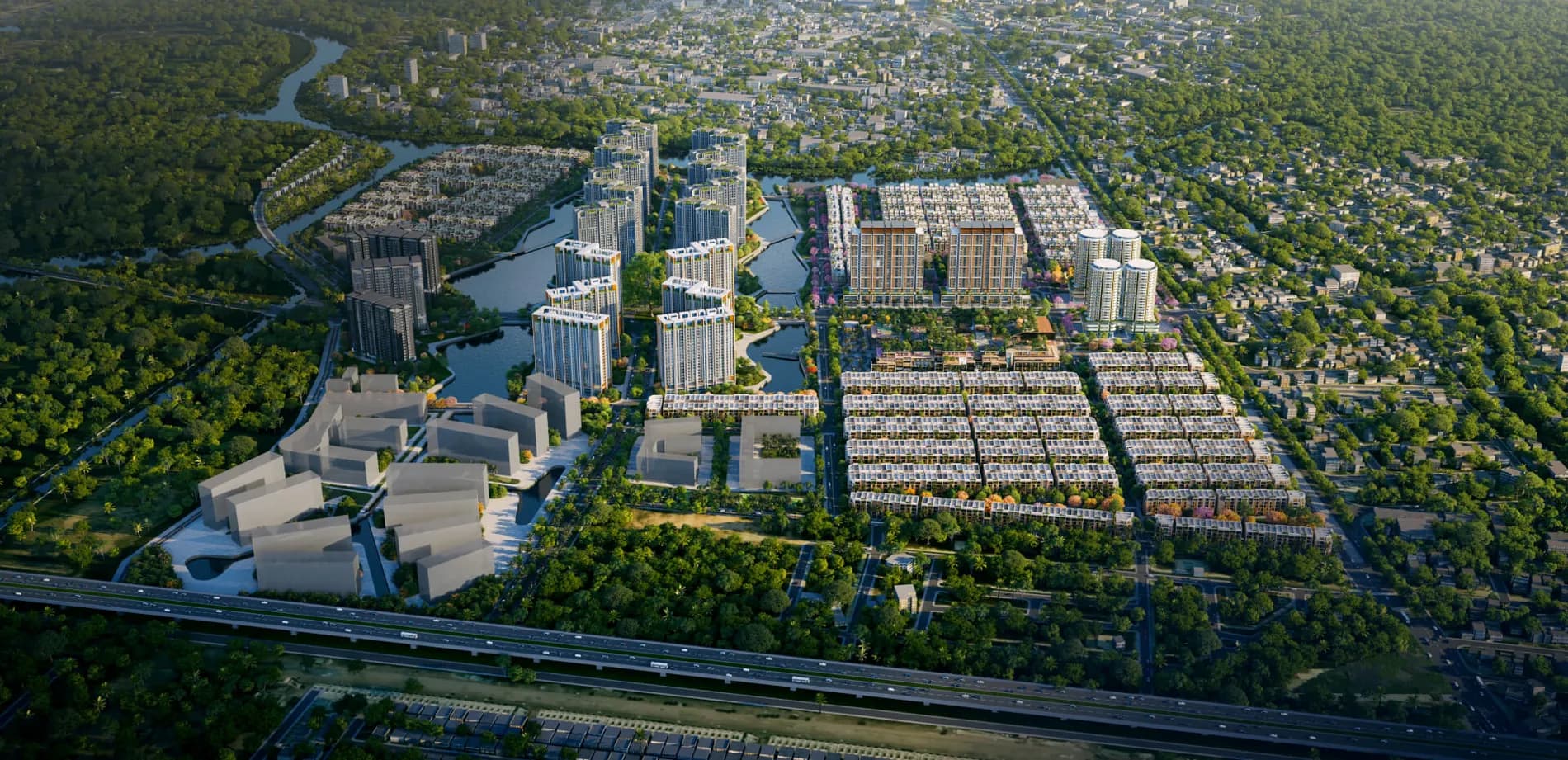 The Global City z ptačí perspektivy