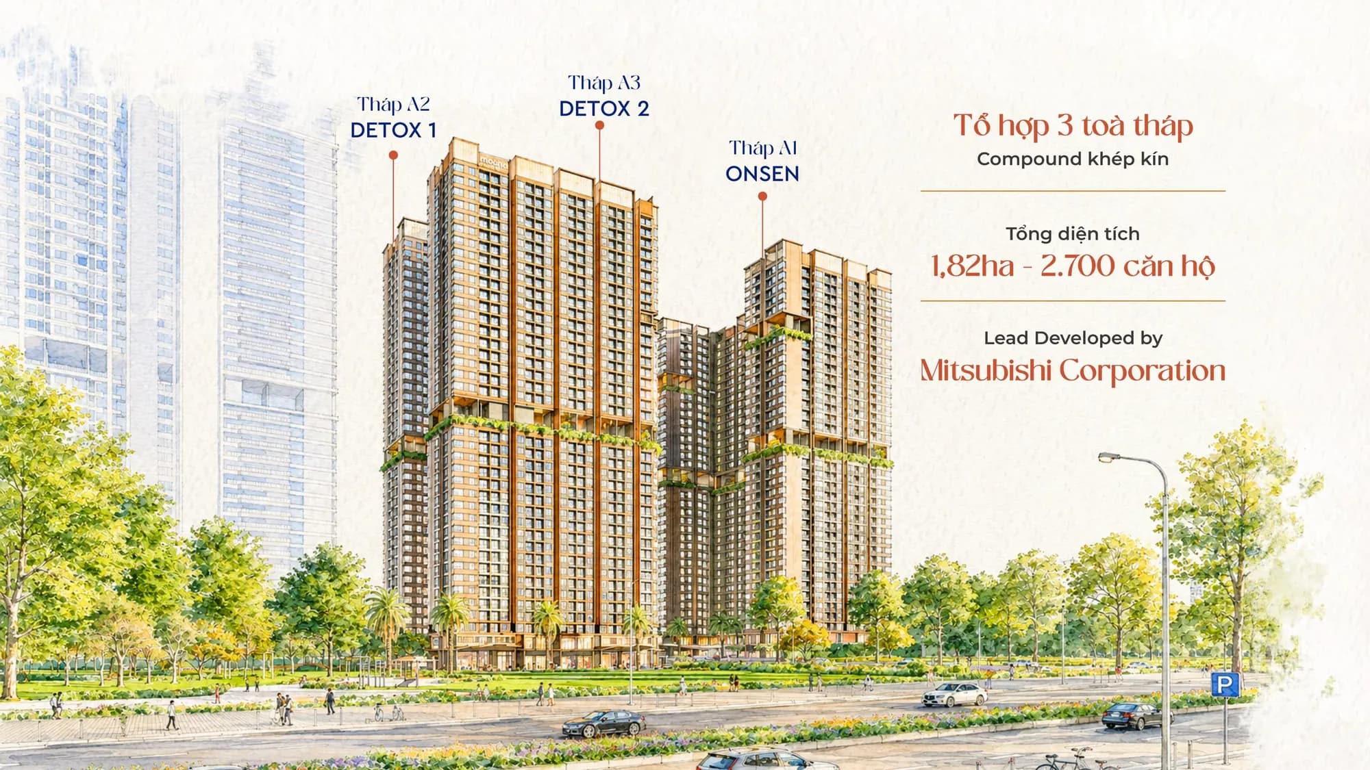 Věže projektu Monrei Saigon
