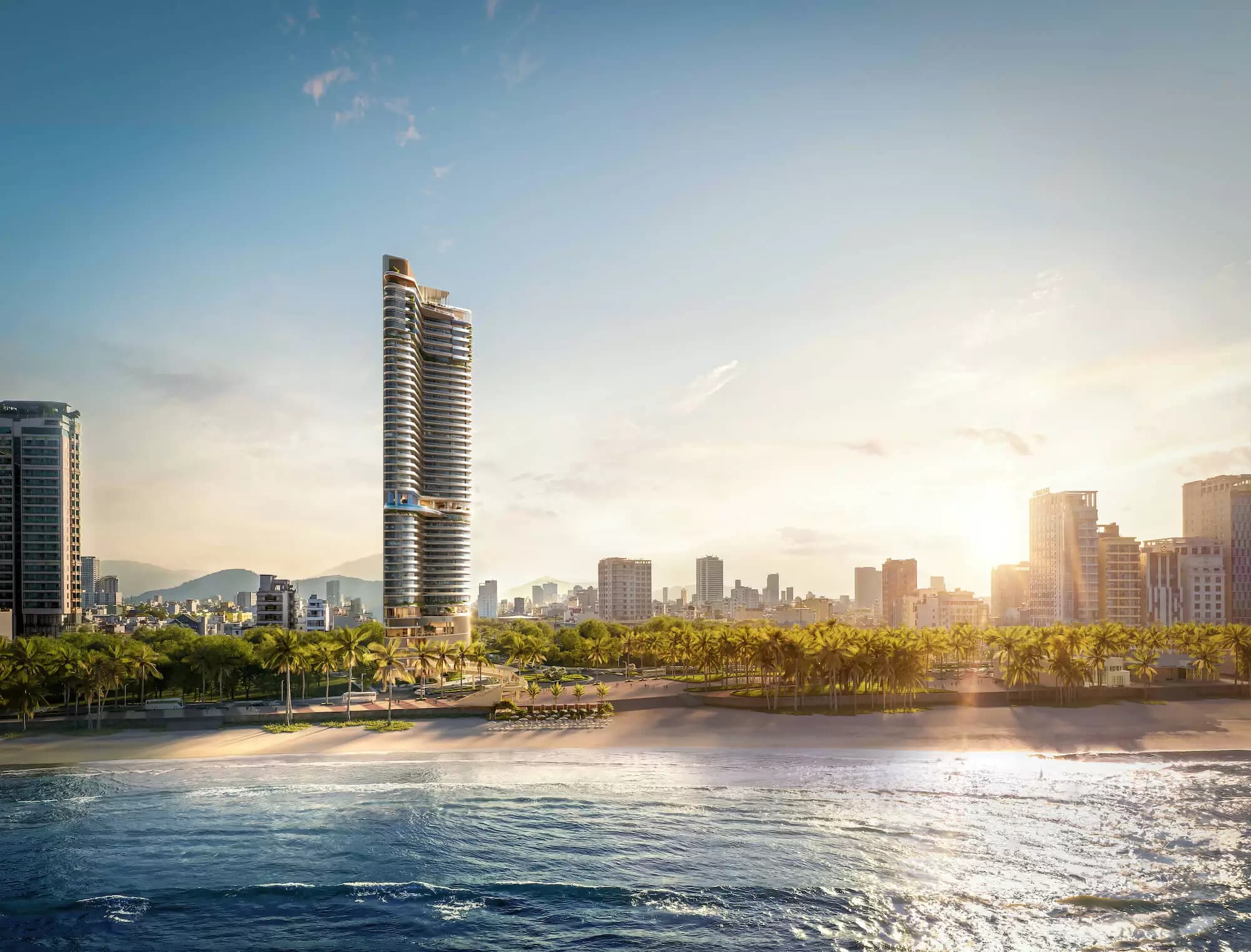 Nobu Residences — věž nad pobřežím Da Nangu